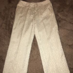 Lovely Cream with Gold blended dress pants